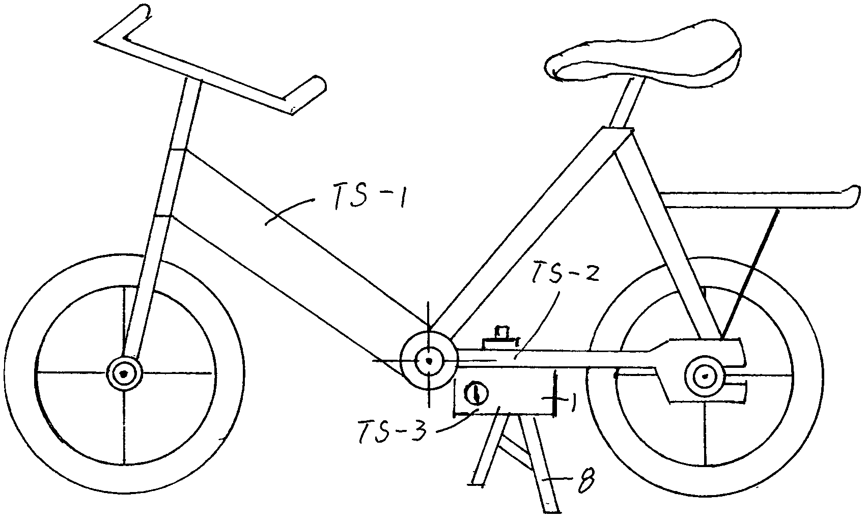 Method application of bicycle ladder locking device