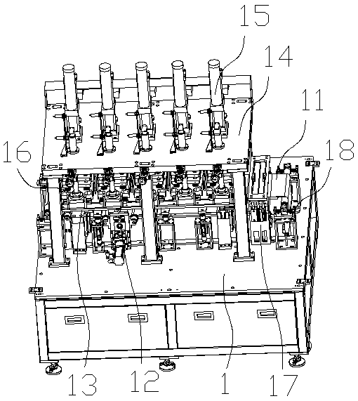 Battery cold-press shaping machine capable of continuously working