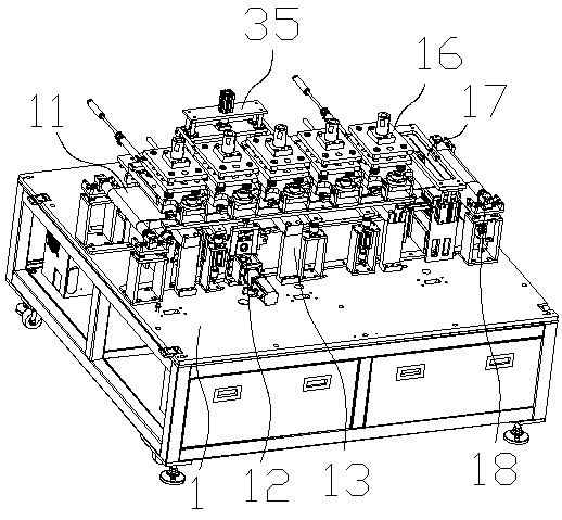 Battery cold-press shaping machine capable of continuously working