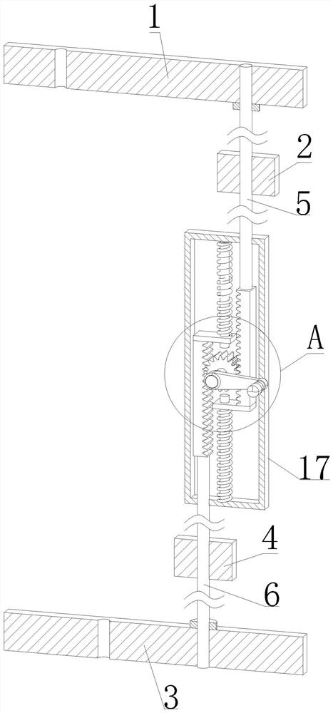 Opening and closing positioning device for truck compartment door