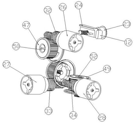 Antimagnetic 3D gear head