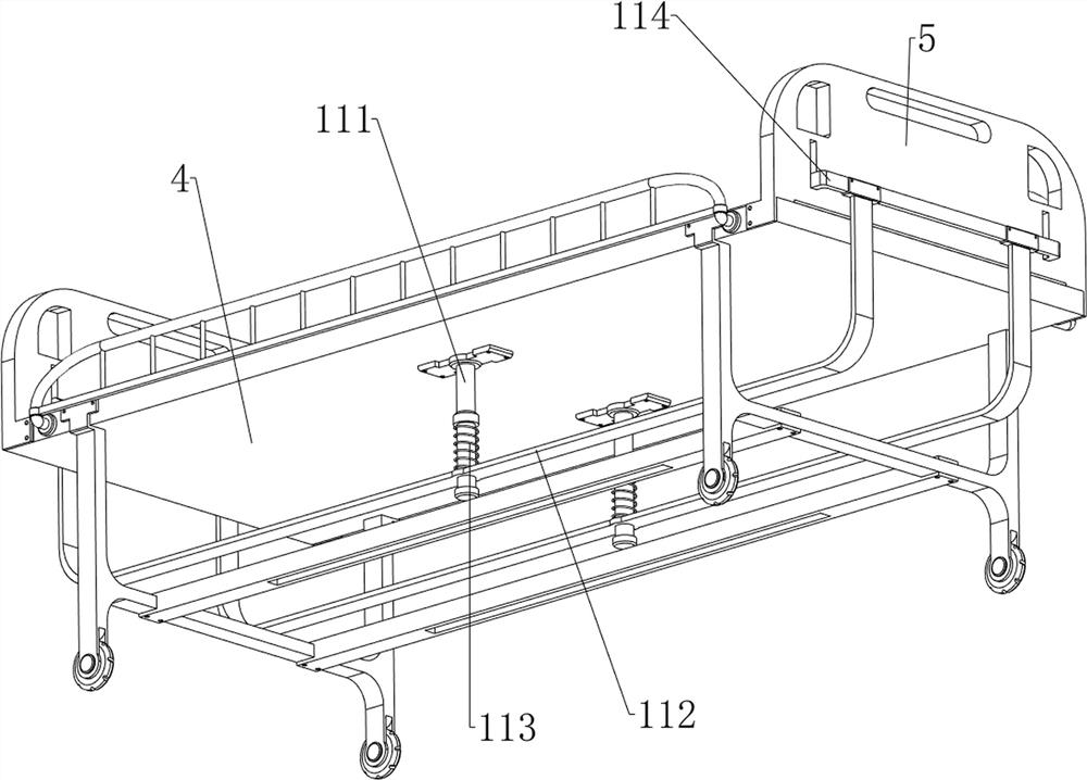 Gynecological sickbed convenient for replacing bed sheet