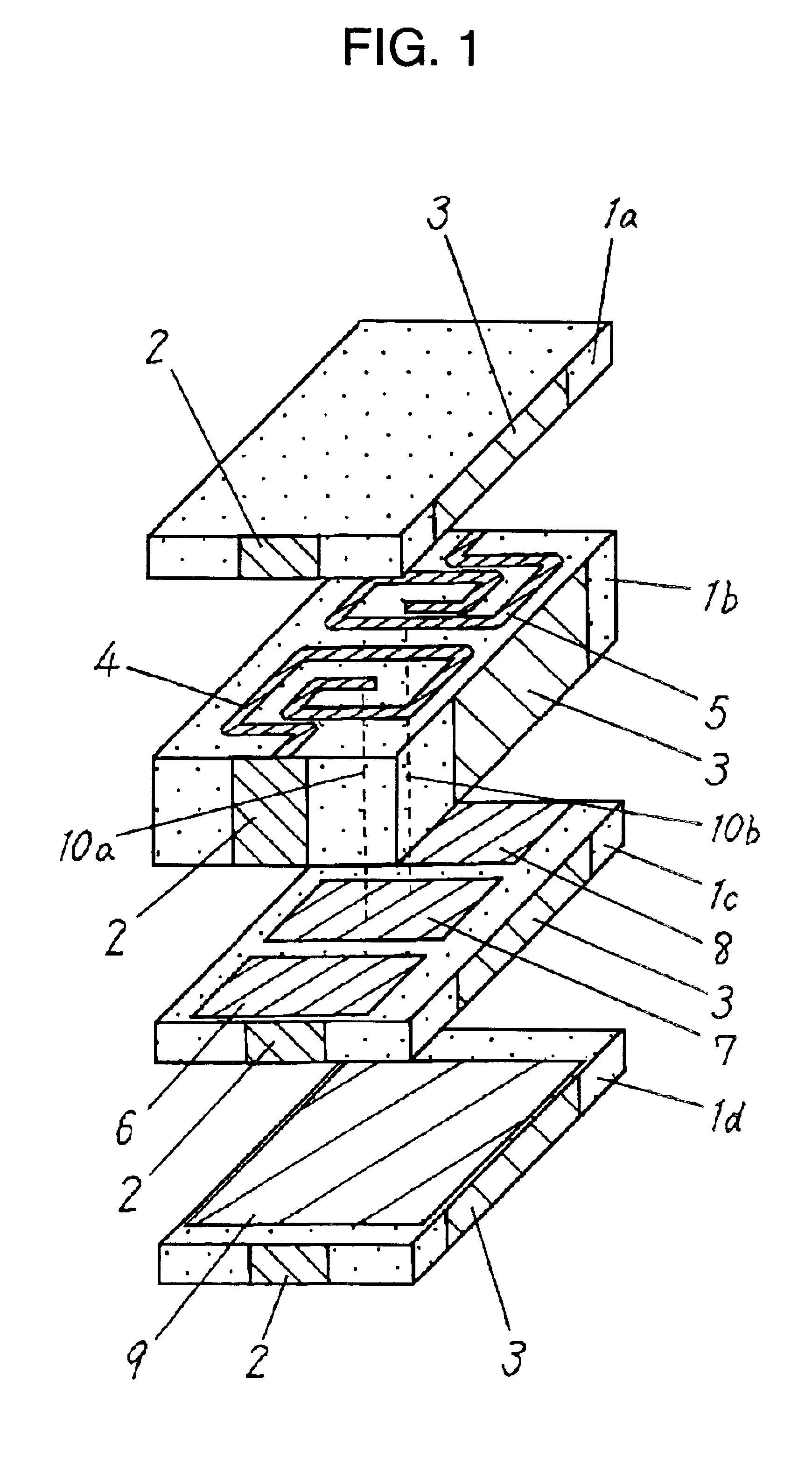 High frequency laminated device