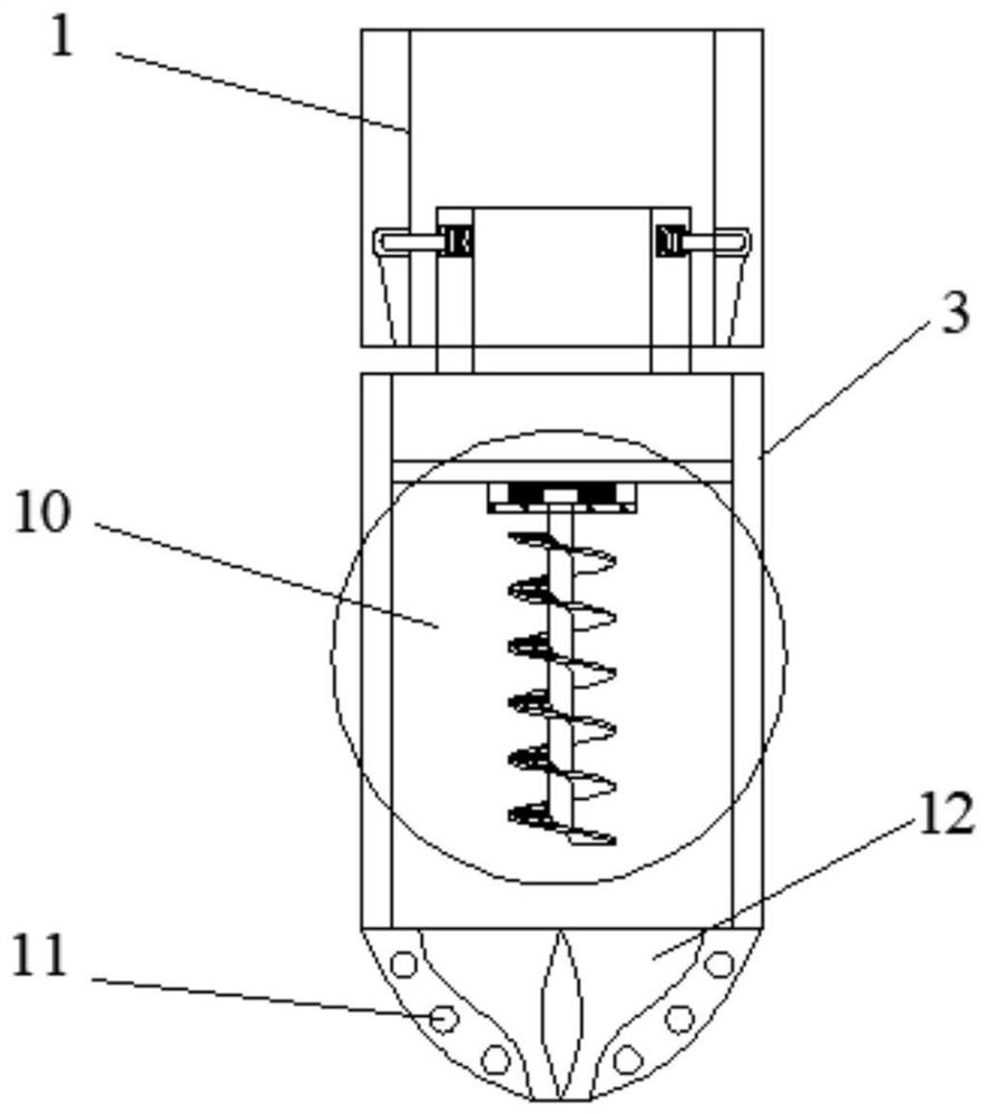 Rotary reaming type guide shoe