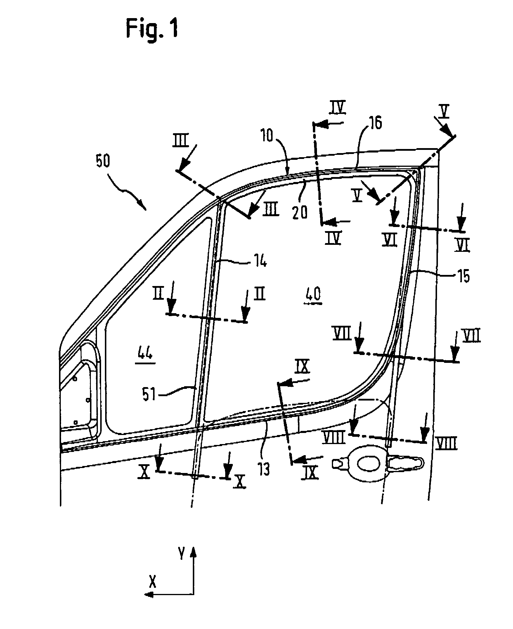 Sealing arrangement for sealing and guiding a powered window pane, particularly of a motor vehicle