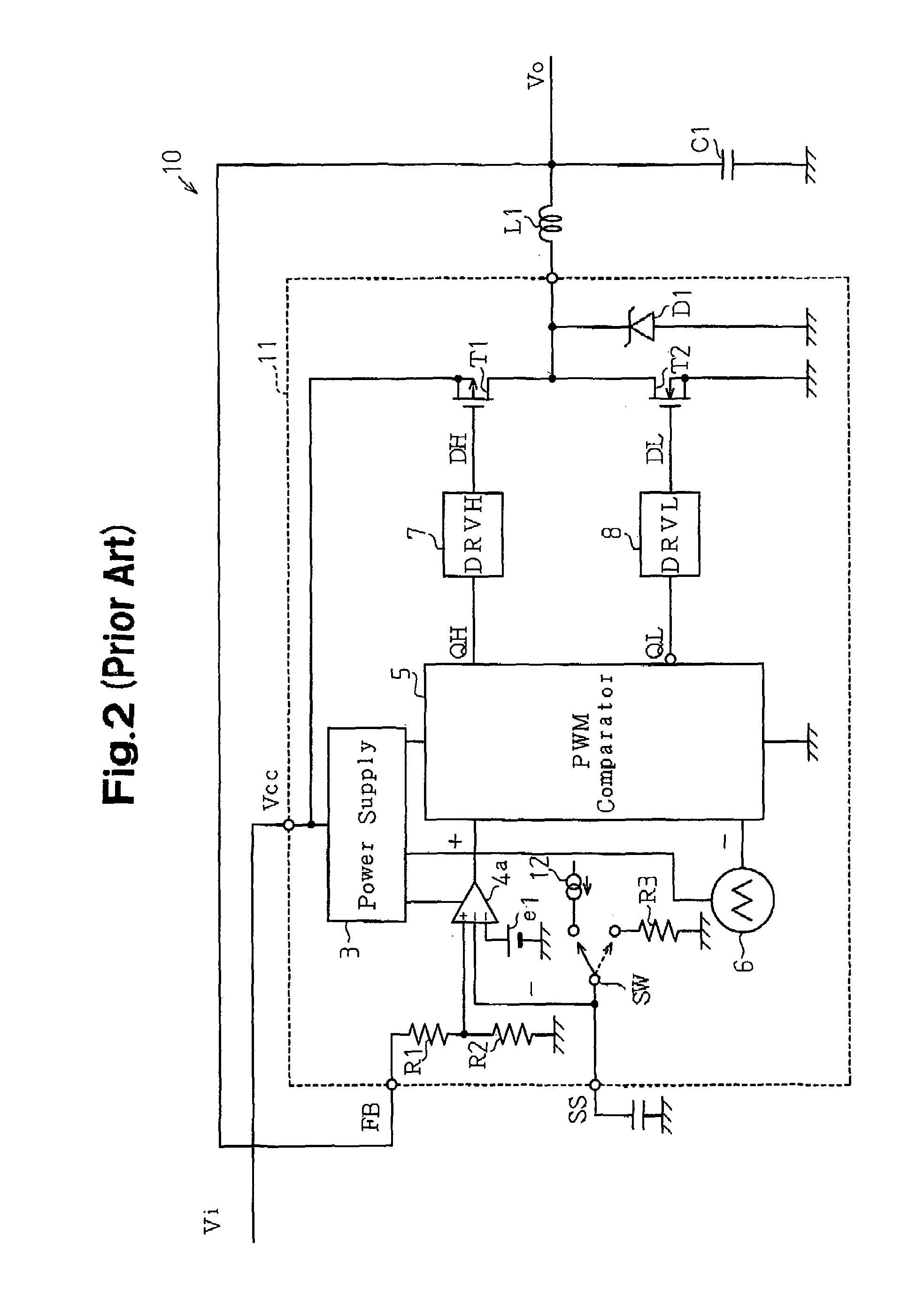 Circuit and method for controlling a DC-DC converter by enabling the synchronous rectifier during undervoltage lockout