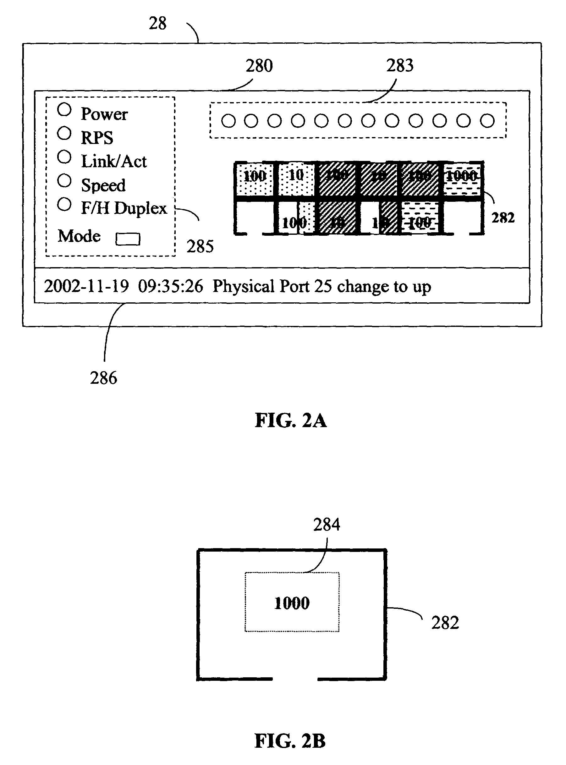 Port information display system and method for displaying port performance of network devices