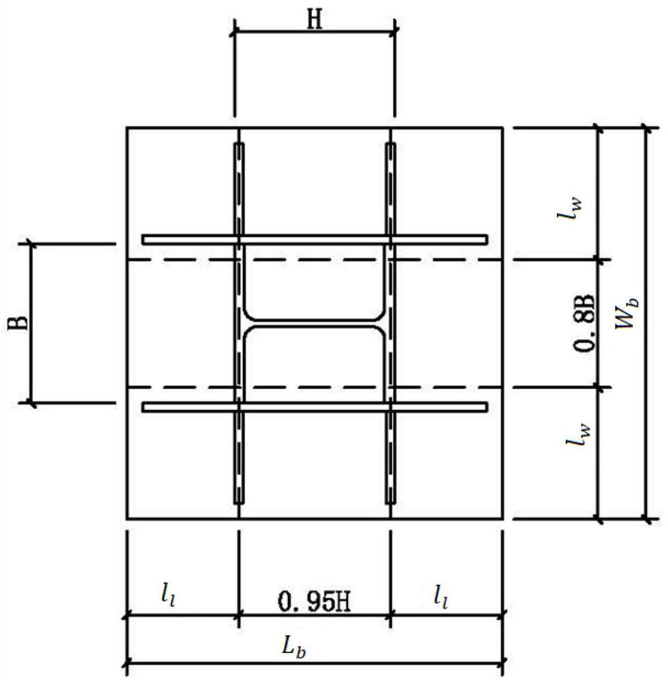 Calculation method of exposed steel column rigid connection column foot
