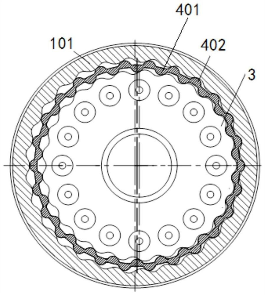 Cycloid flexible gear speed reducer