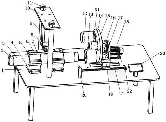 A high-precision automatic flanging equipment