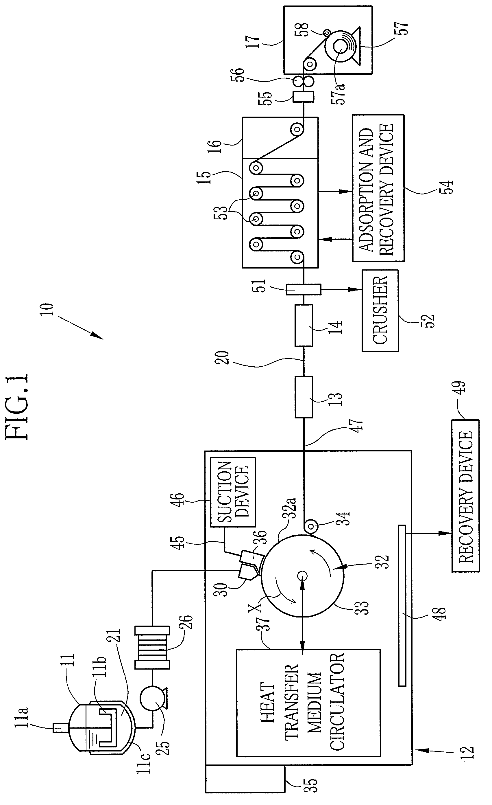 Casting device, solution casting apparatus, and casting method