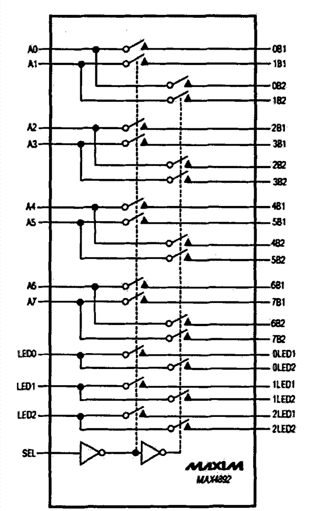 Device for realizing dual-backup switching of Ethernet link inside communication equipment