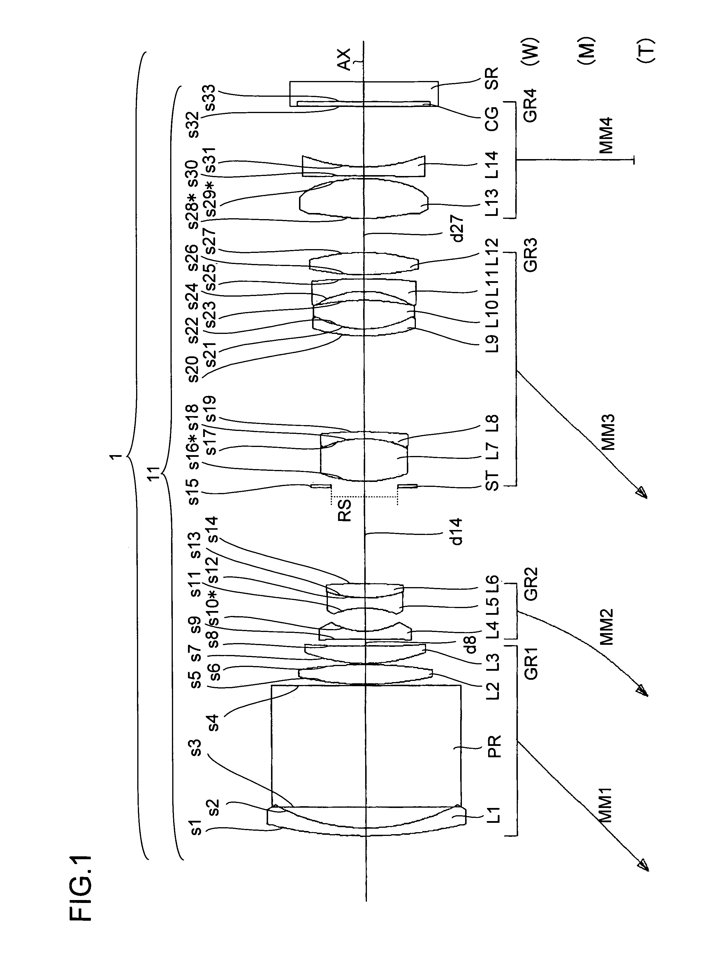 Variable magnification optical system and image taking apparatus provided therewith