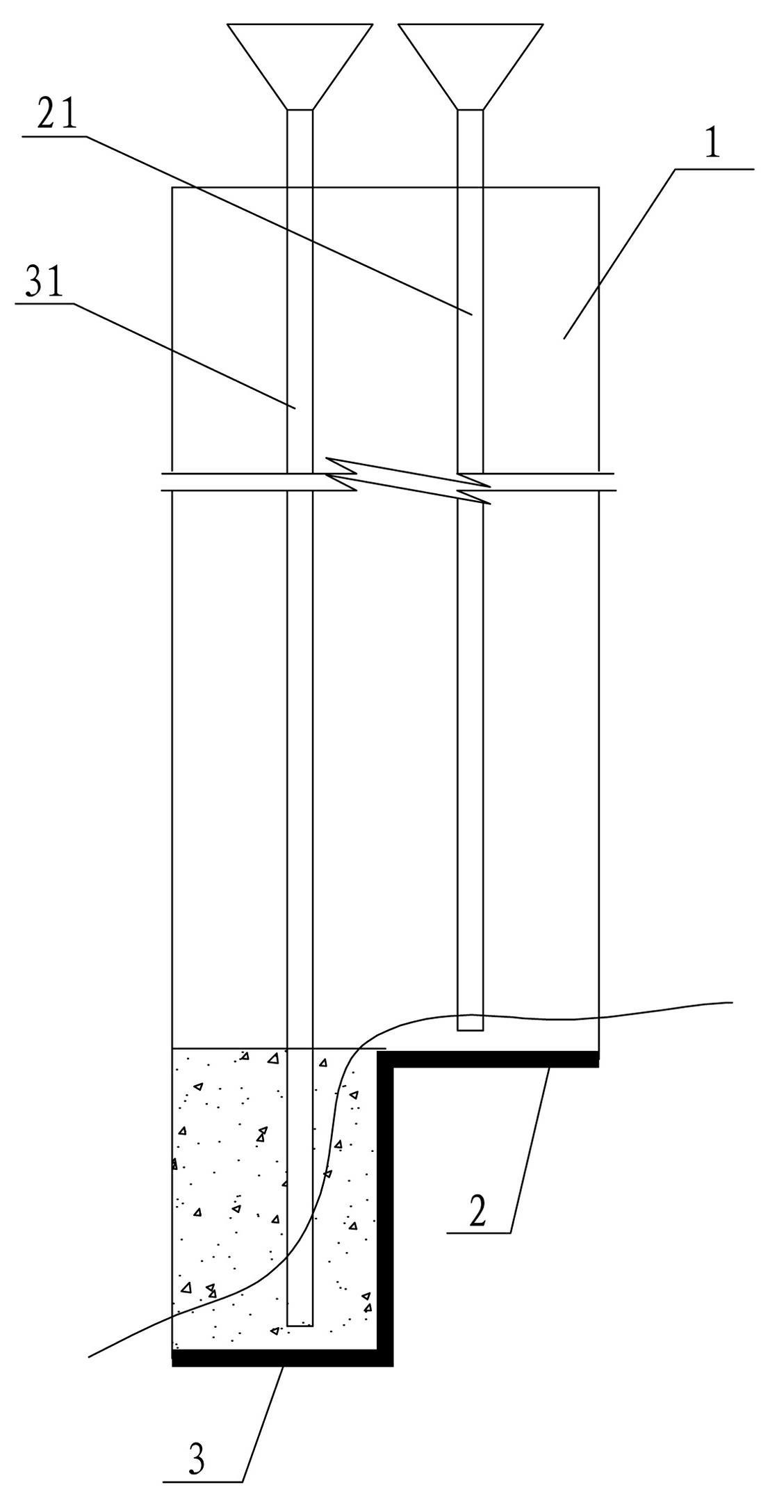 Cross section-variable underground continuous wall and construction method thereof
