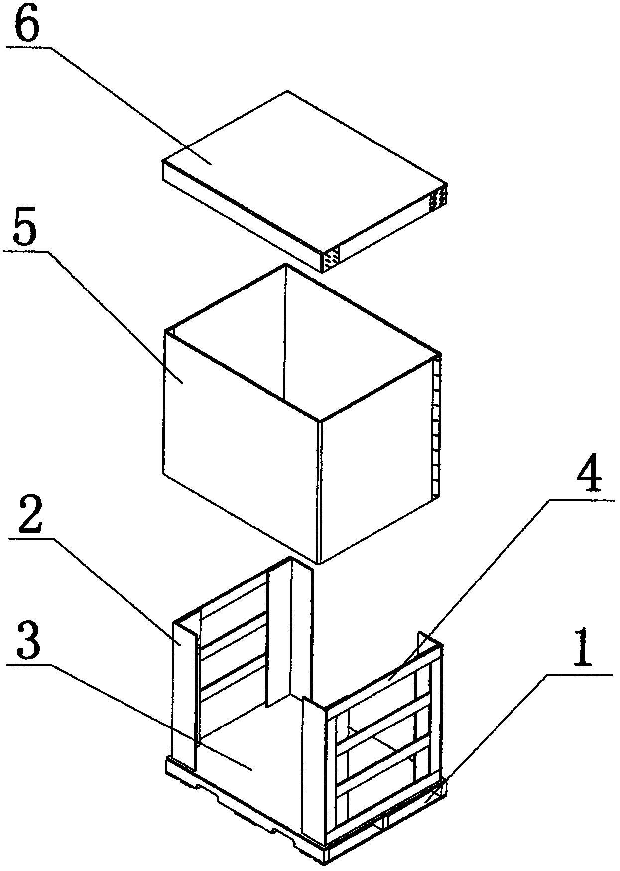 Transportation box and packaging method for solar battery assembly semi-products