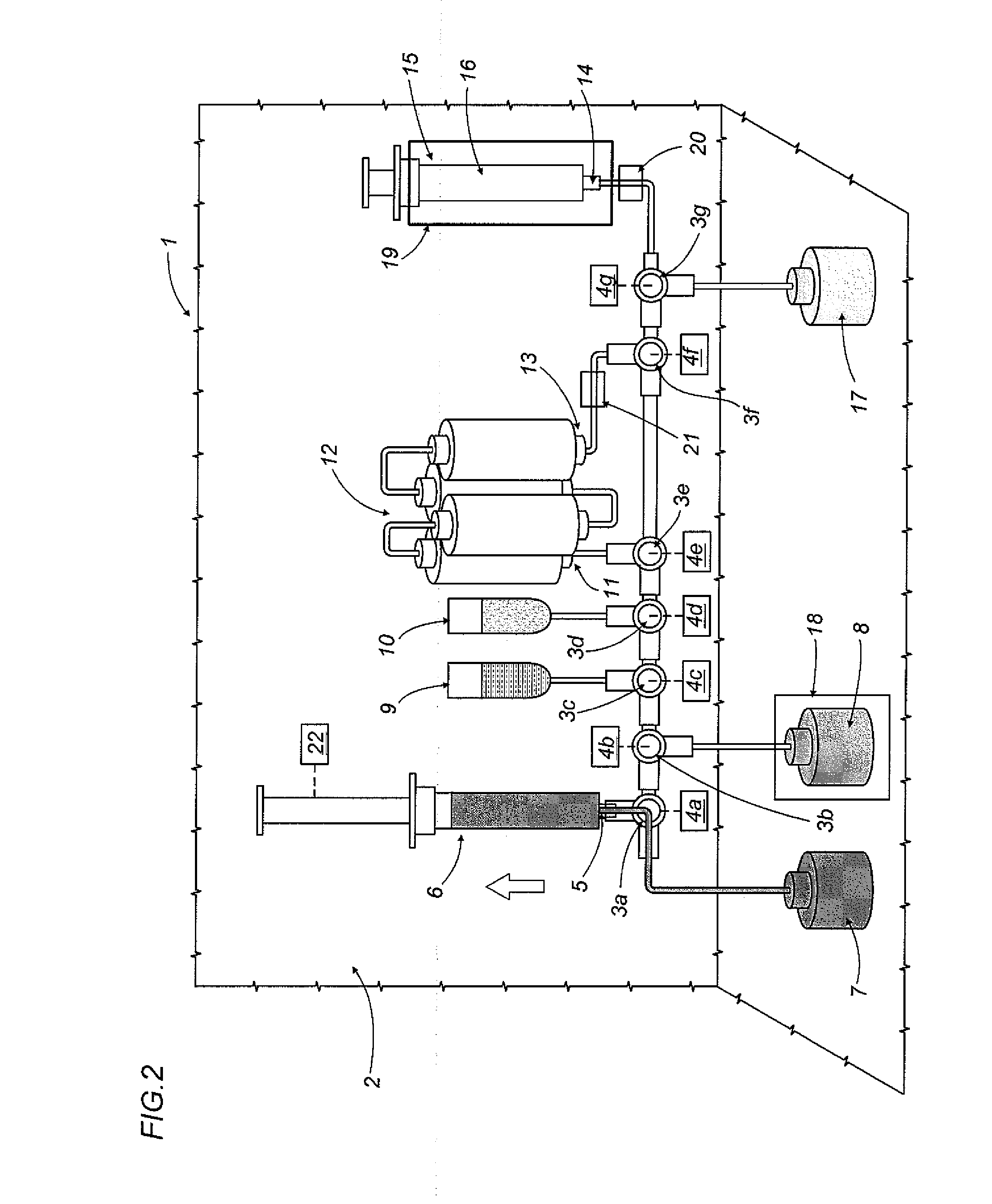 Apparatus and method for preparing medicines containing radioactive substances