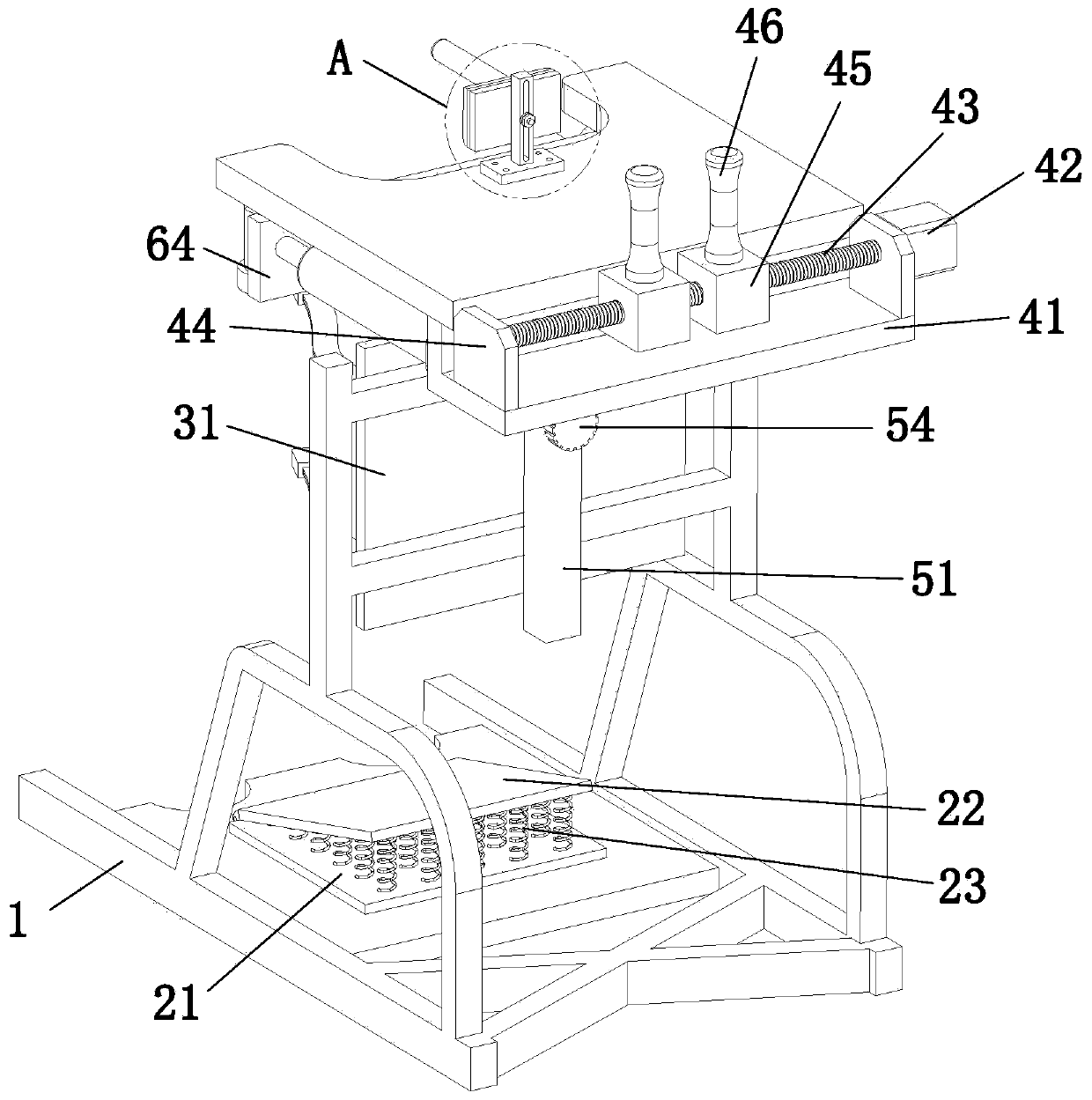 Lower limb standing fixator