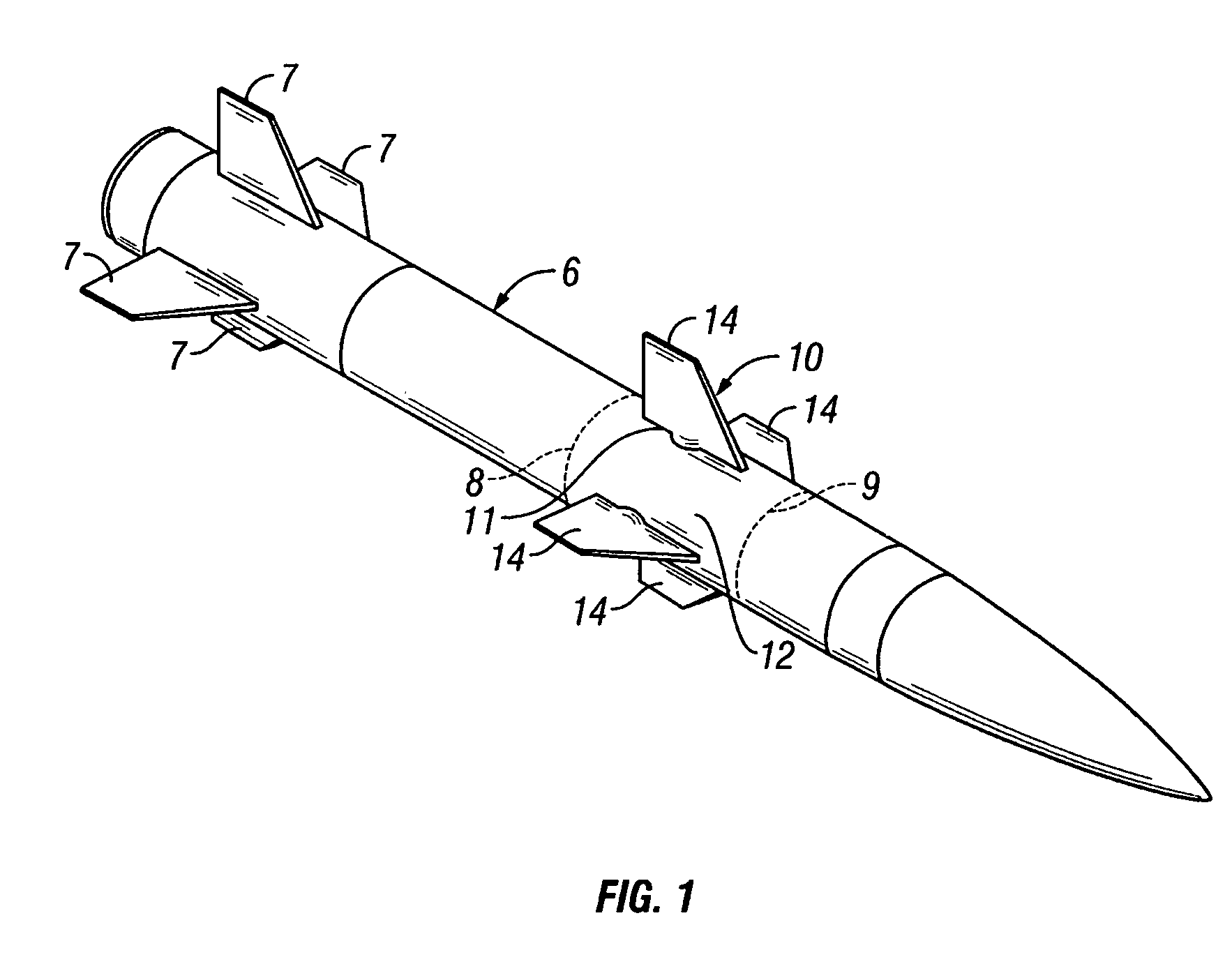 Cover ejection and fin deployment system for a gun-launched projectile