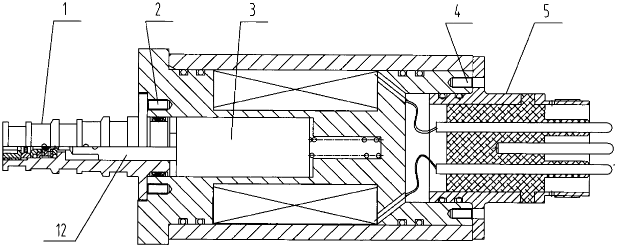 Direct-immersion-type electromagnetic pilot valve
