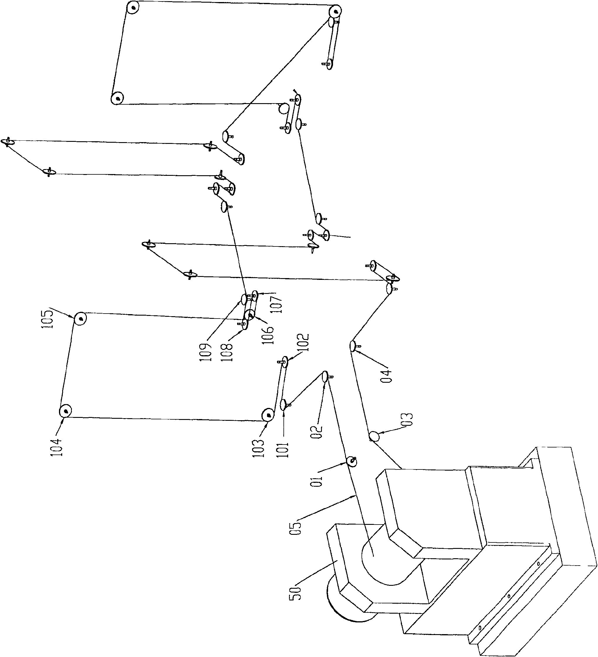 Machine tool for synchronously cutting and processing workpiece with multiple-groove on surface