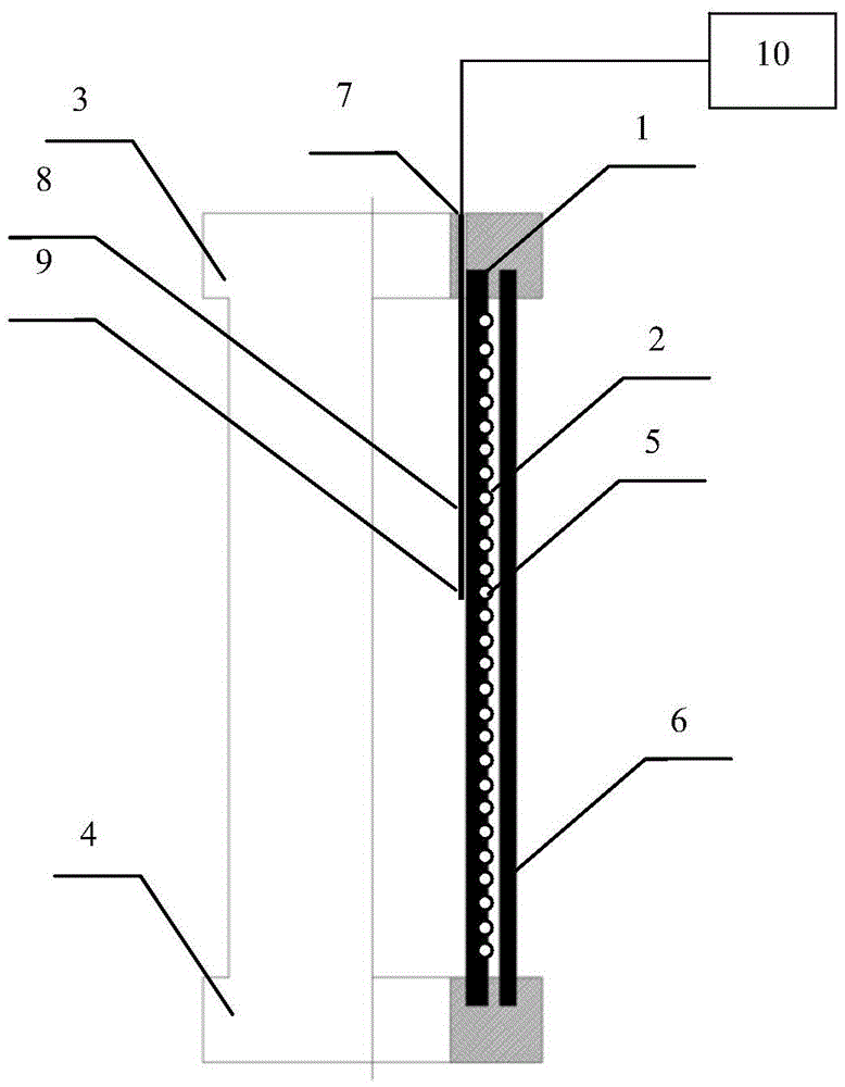 A transparent heating furnace