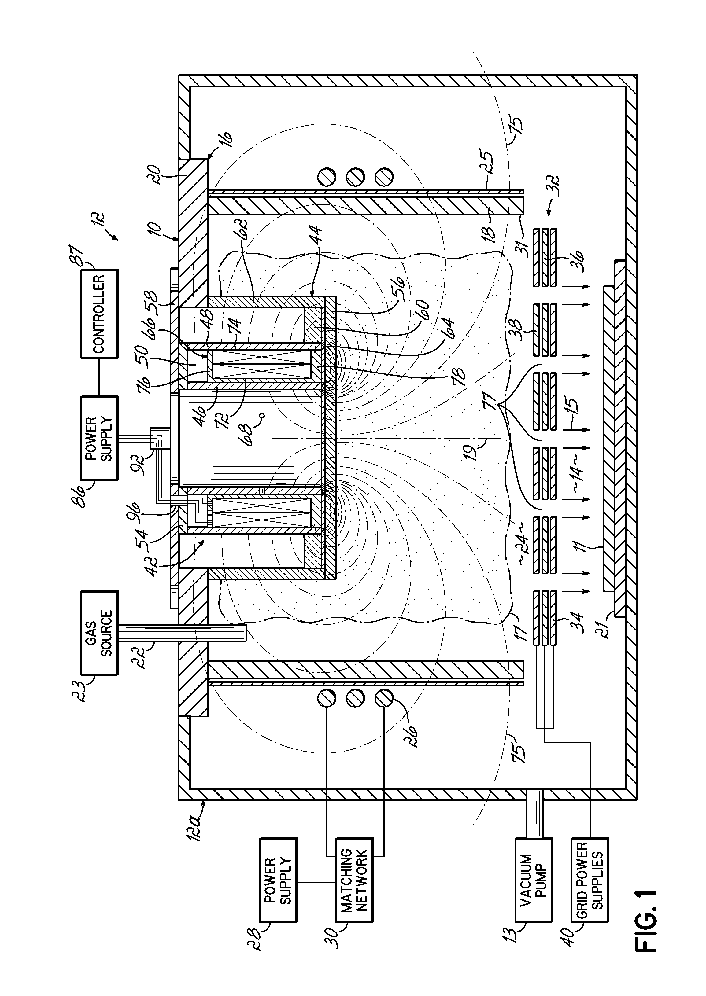 Ion sources and methods for generating an ion beam with controllable ion current density distribution