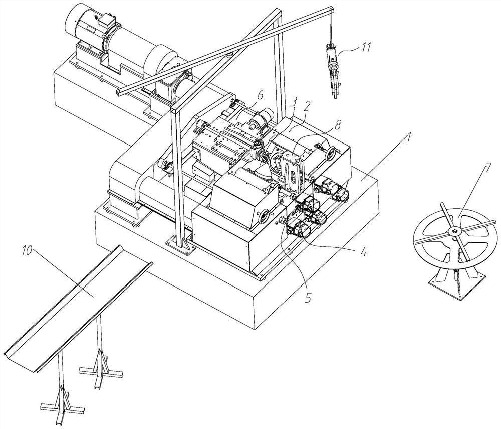 A spiral blade cold rolling mill