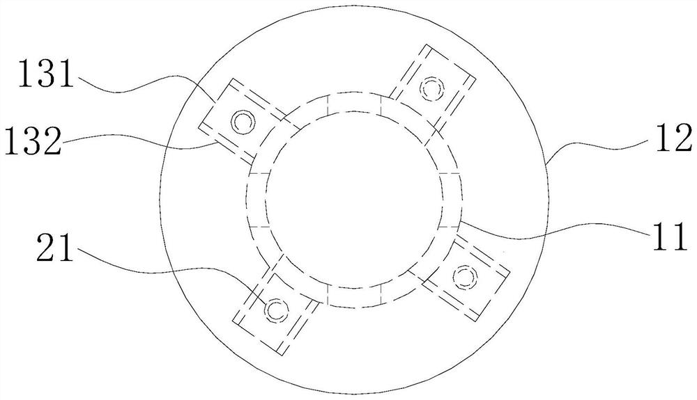 A detachable fixing device for helicopter mooring seat