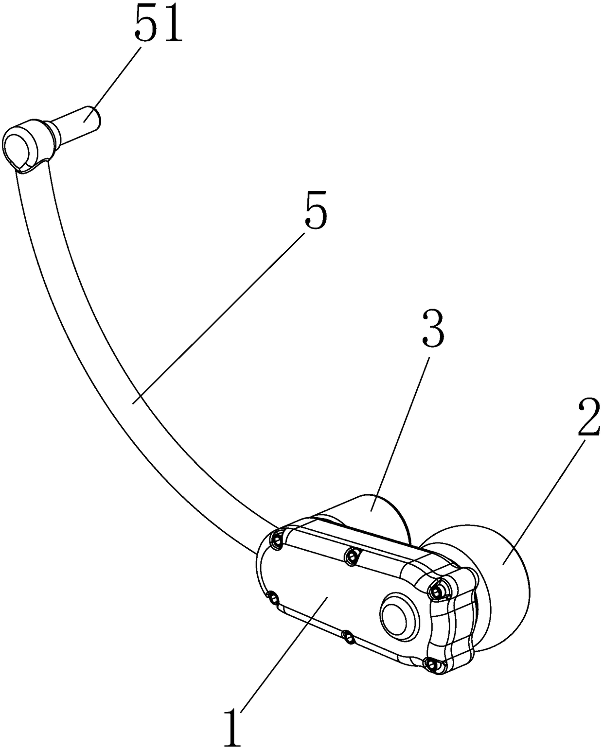 Single-wheel type bicycle speed reduction device