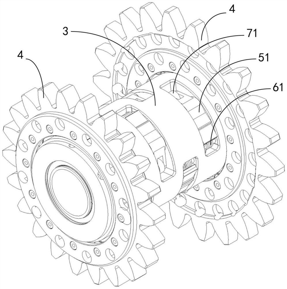 Clutch mechanism of bicycle speed changing system and speed changing box