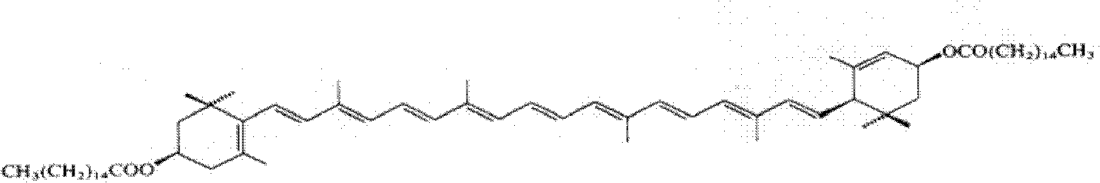 Combination containing lutein ester and preparation method thereof