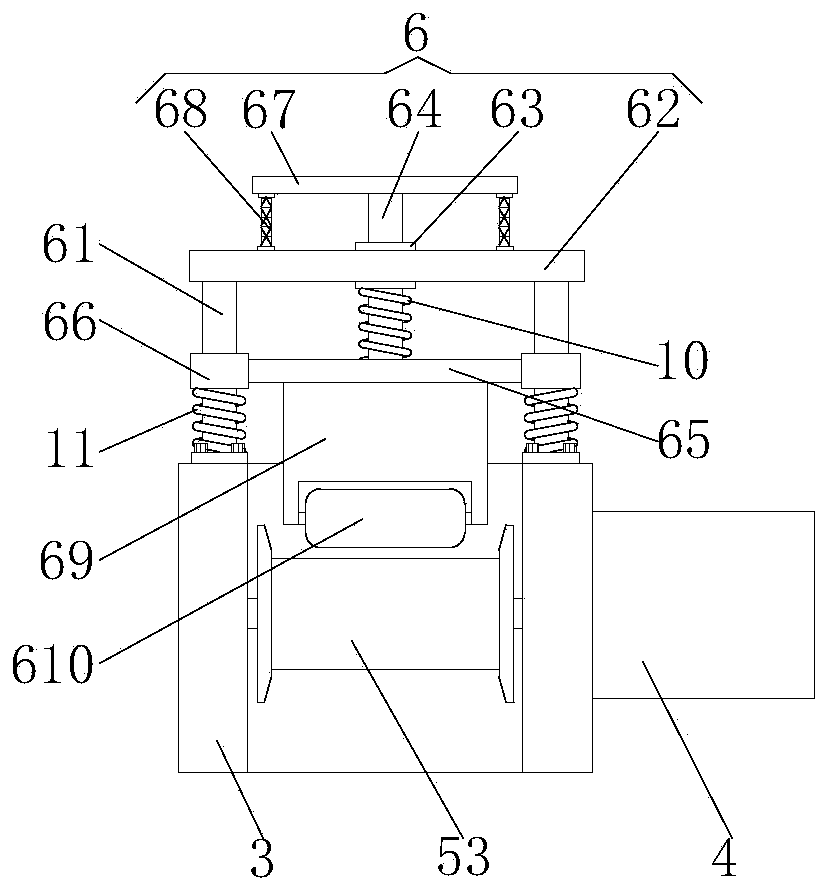 Textile cloth winding device convenient to buffer