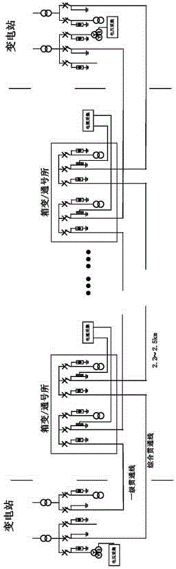 Operation state monitoring method of railway through line cable