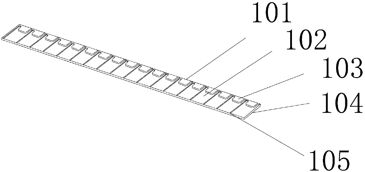 An automatic continuous stamping device for small hardware