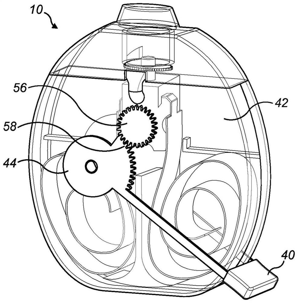 Dry powder inhaler with blister bursting device