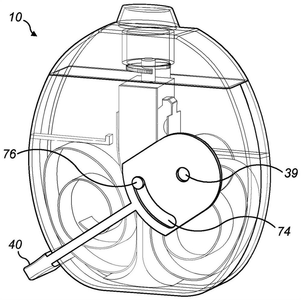 Dry powder inhaler with blister bursting device