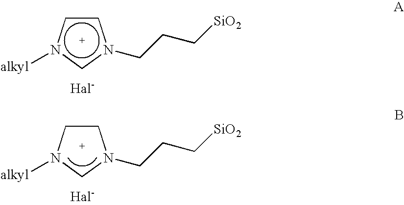 Immobilised imidazoles and ruthenium catalysts