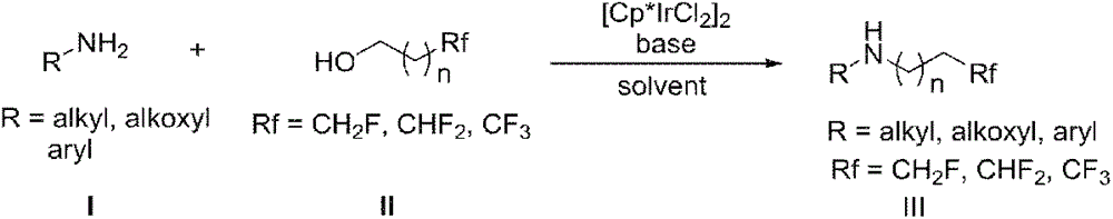 Method for preparing fluorine-containing secondary amine