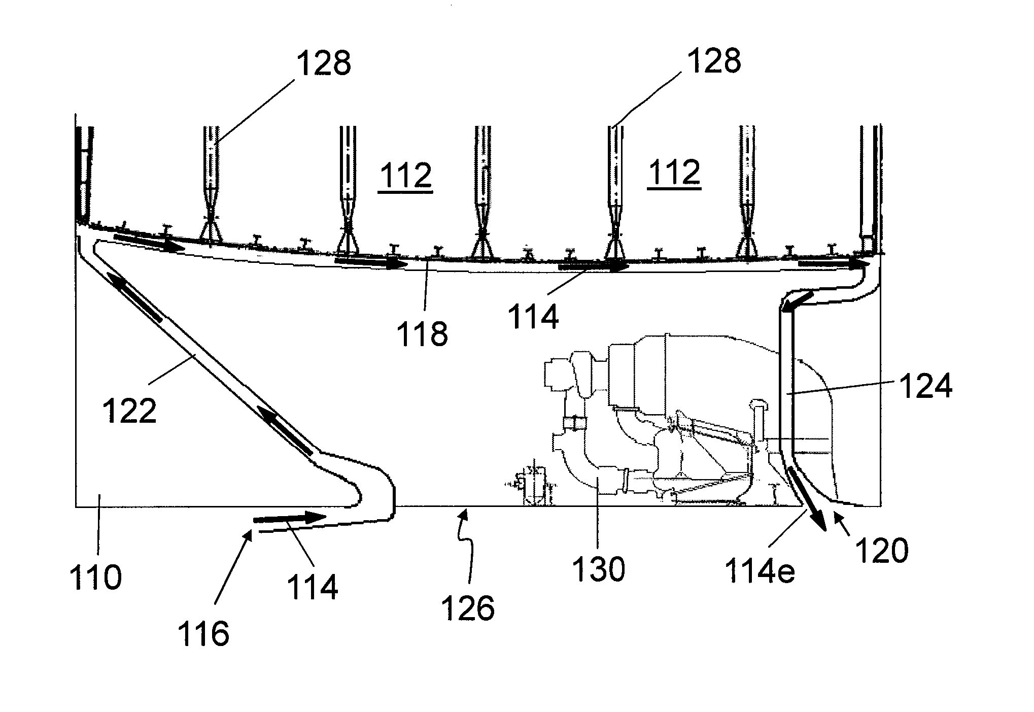 Method and apparatus for cooling fuel in an aircraft fuel tank