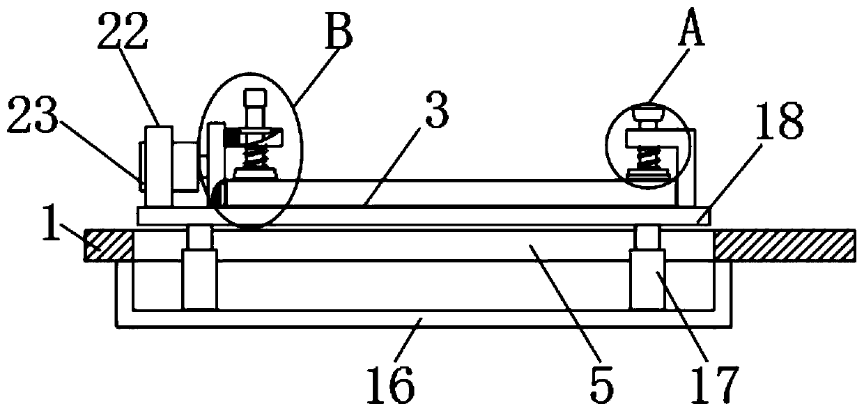 Skylight guide rail assembly detecting mold