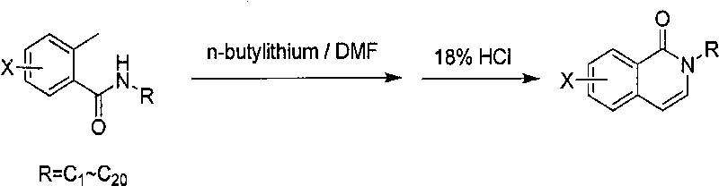 Method for producing 2-alkyl-2H-(halo)isoquinoline-1-ketone