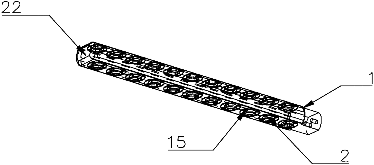 Hydraulic two-way splitting rod
