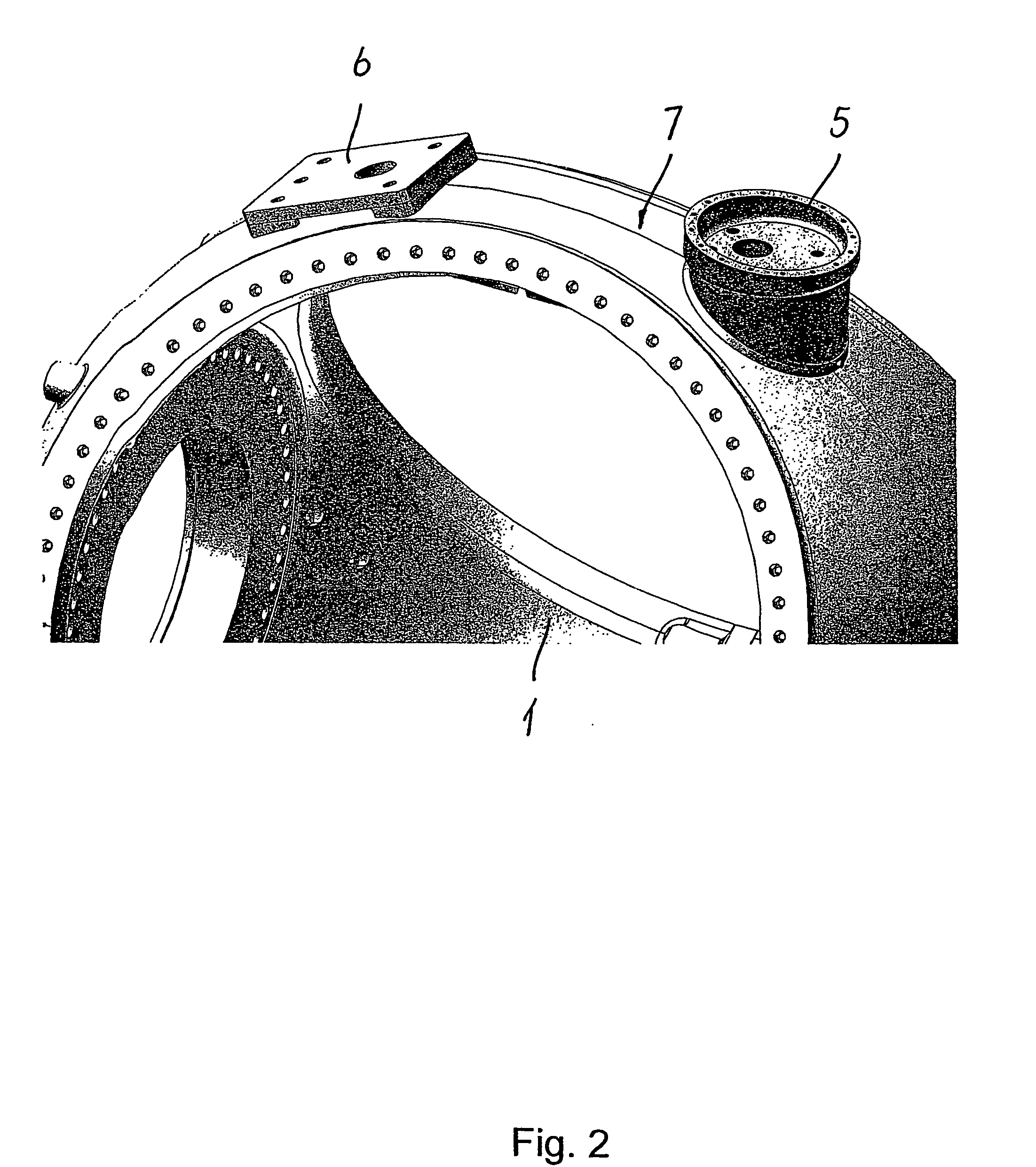 Method of Conducting Service on a Wind Turbine Using Equipment Mounted on the Hub