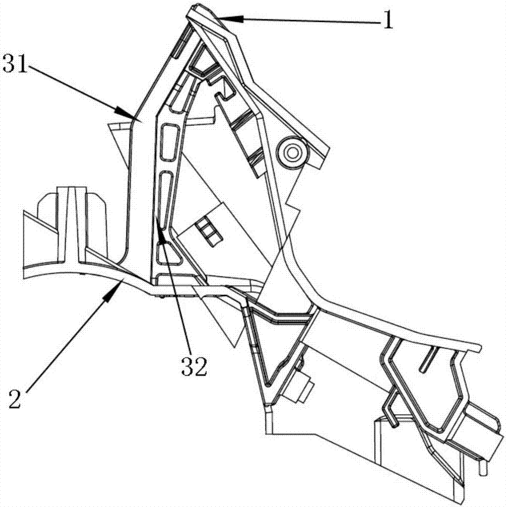 The support device and the air conditioner split unit arranged between the air conditioner windshield and the bottom case