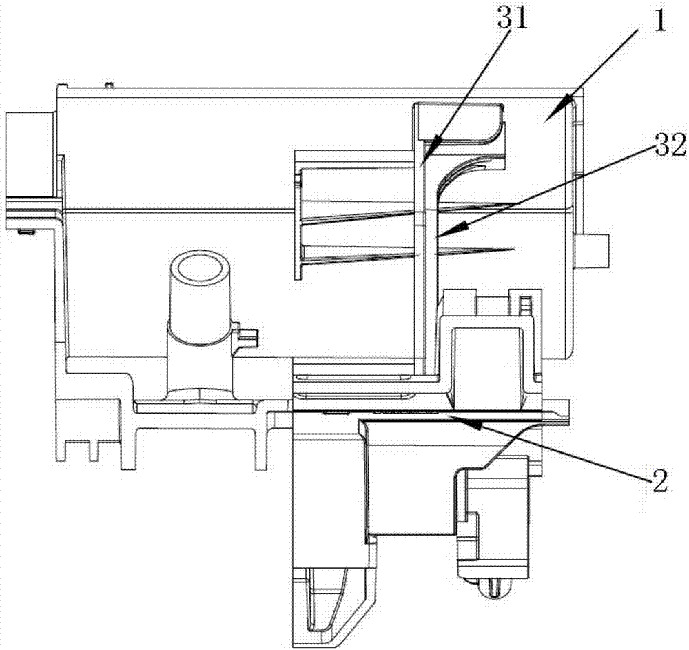 The support device and the air conditioner split unit arranged between the air conditioner windshield and the bottom case