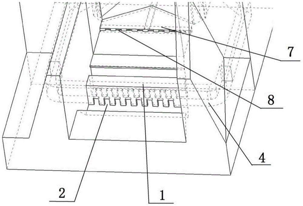 Fish-gathering and luring system of fish-passing ship lock and fish-gathering and luring method