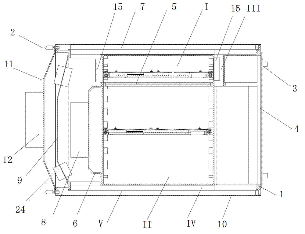 Multi-channel compound heat radiating sealing chassis