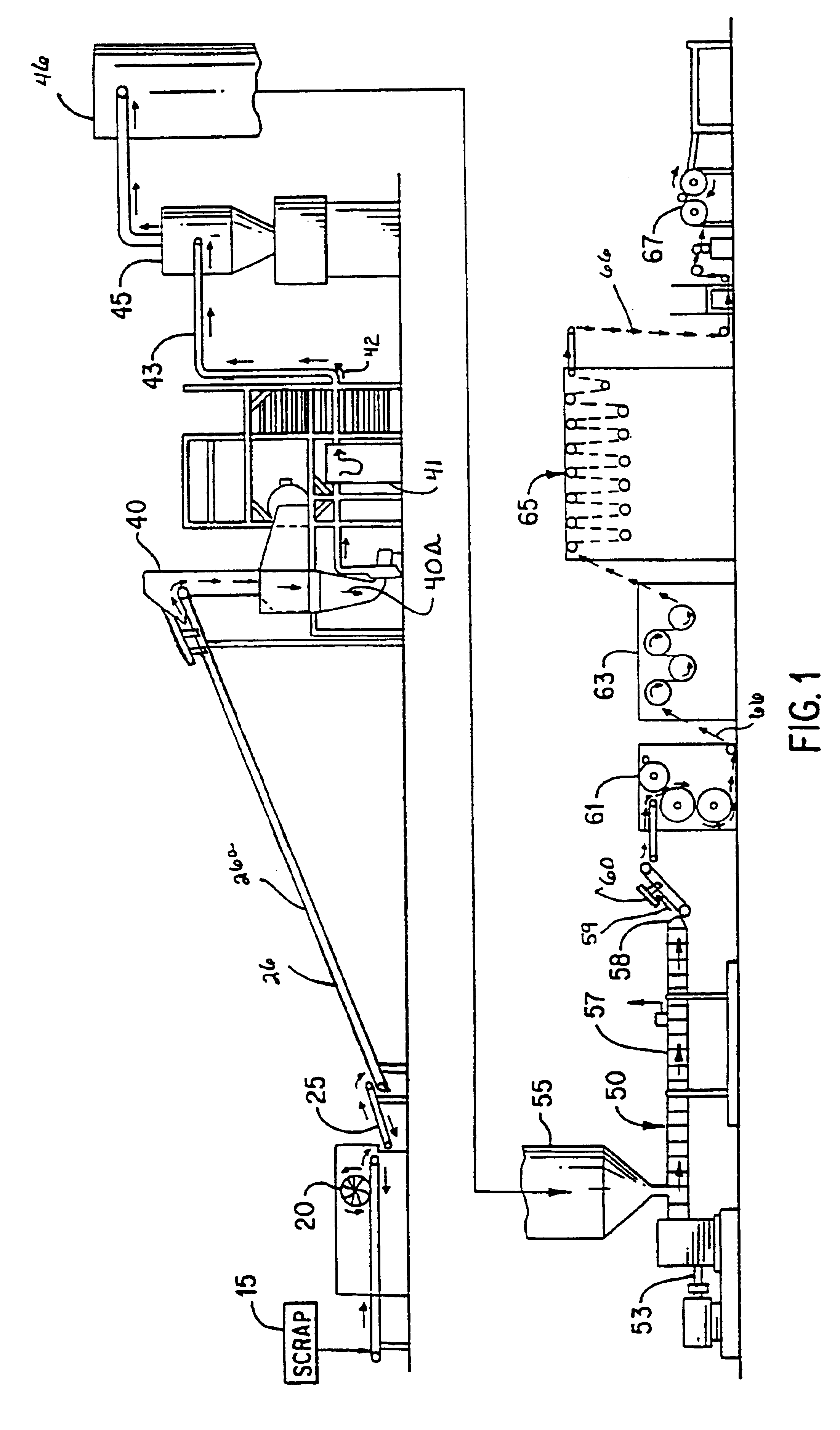 Process for manufacturing a floor covering having a foamed backing formed from recycled polymeric material