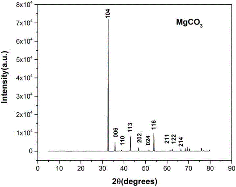 Method for preparing anhydrous magnesium carbonate under high temperature and high pressure