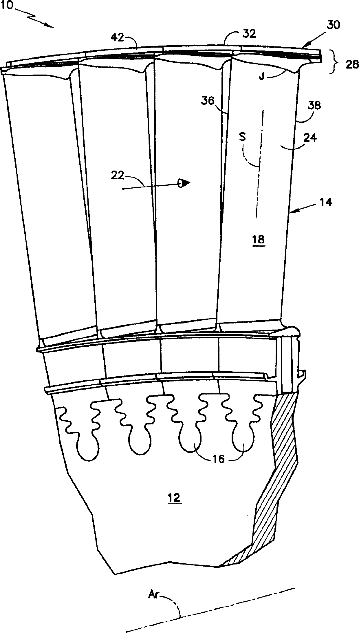 Rotor blade for a rotary machine